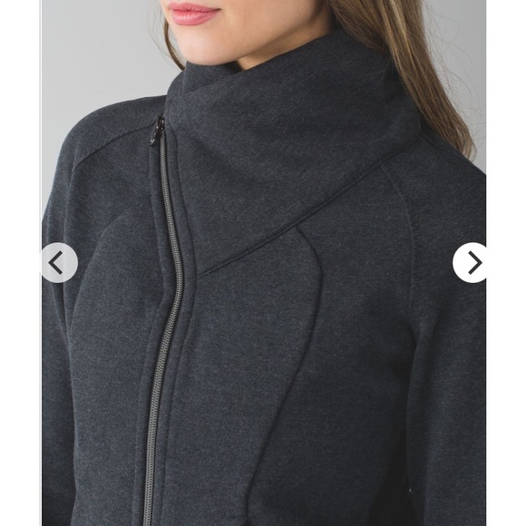Lululemon Cozy Cuddle Up Jacket Heathered Black / Black - Picture 2 of 14